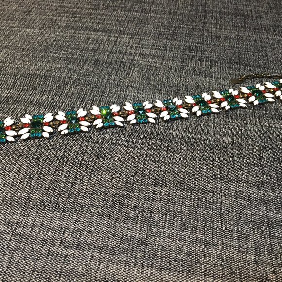 (SOLD) Crystal choker with jewel tone and white Swarovski crystals NWOT - Picture 7 of 9
